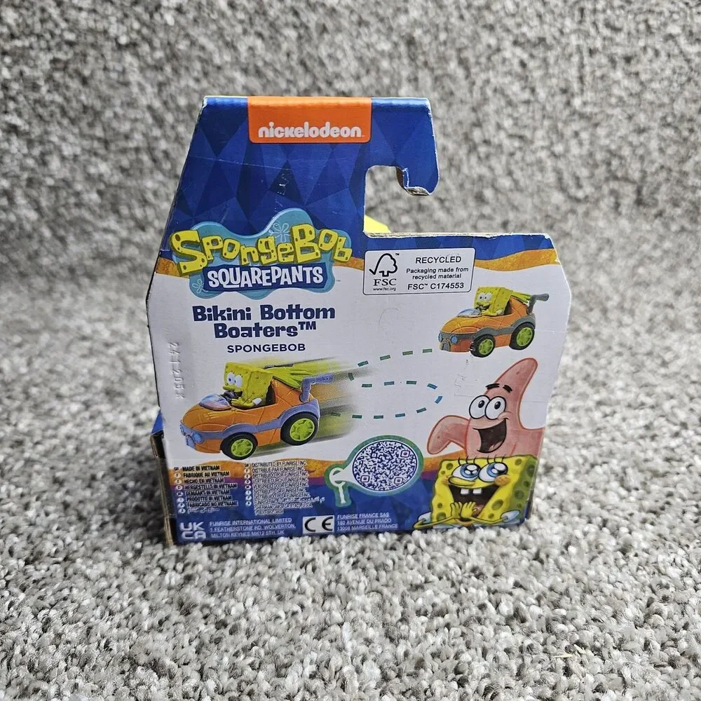 Sponge Bob SquarePants Bikini Bottom Boaters Rev Up Racers 25th Anniversary VHTF